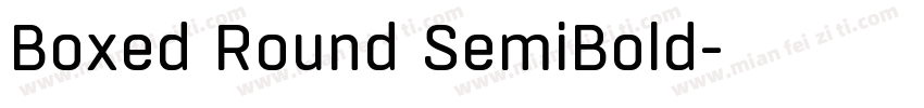 Boxed Round SemiBold字体转换